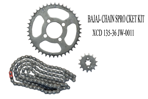 BAJAJ CHAIN SPROCKET KIT XCD135